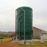 100 cubic metre sludge settlement tank South West Water